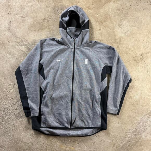 Grey Nike NBA Zip Up Tech Fleece Zip Up Hoodie Sweatshirt - Picture 1 of 8